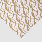 Gepersonaliseerde bruiloft goud saamhorigheid symb tissuepapier (Detail)