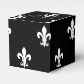 Gepersonaliseerde bruiloft gunst box | Fleur de Li Bedankdoosjes (Voorkant Zijde)
