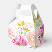 Gepersonaliseerde bruiloft gunst dozen Floral Bedankdoosjes (Achterkant)