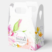 Gepersonaliseerde bruiloft gunst dozen Floral Bedankdoosjes (Geopend)