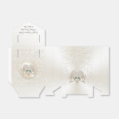 Gepersonaliseerde bruiloft gunst dozen, liefde vog bedankdoosjes (Uitgevouwen)