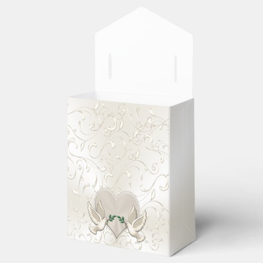 Gepersonaliseerde bruiloft gunst dozen, liefde vog bedankdoosjes (Geopend)