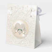 Gepersonaliseerde bruiloft gunst dozen, liefde vog bedankdoosjes (Achterkant)