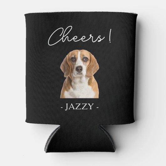Gepersonaliseerde bruiloft gunst Honden Huisdieren Blikjeskoeler (Voorkant)