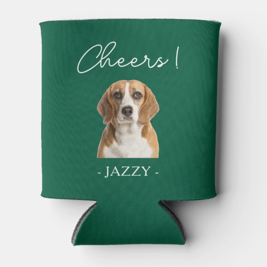 Gepersonaliseerde bruiloft gunst Honden Huisdieren Blikjeskoeler (Voorkant)