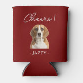 Gepersonaliseerde bruiloft gunst Honden Huisdieren Blikjeskoeler (Voorkant)