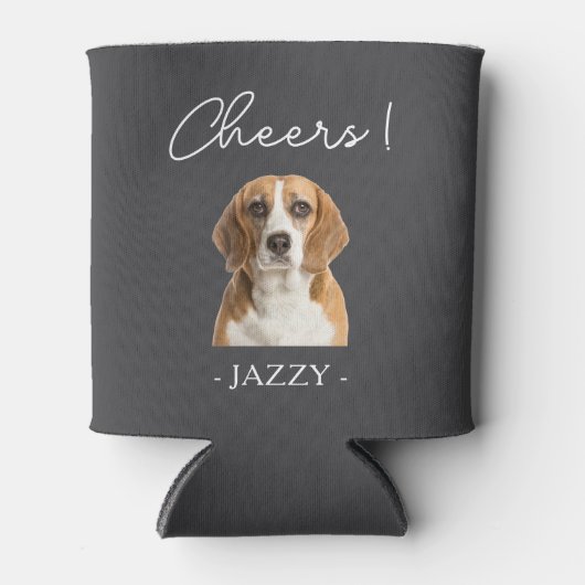 Gepersonaliseerde bruiloft gunst Honden Huisdieren Blikjeskoeler (Voorkant)