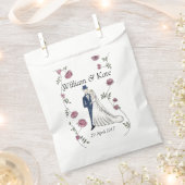 Gepersonaliseerde bruiloft gunst papieren zakken bedankzakje (Geknipt)