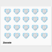 Gepersonaliseerde bruiloft gunst Stickers, hart ge Sticker (Vel)