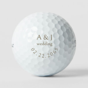 Gepersonaliseerde bruiloft gunst Titleist Pro V1 I Golfballen