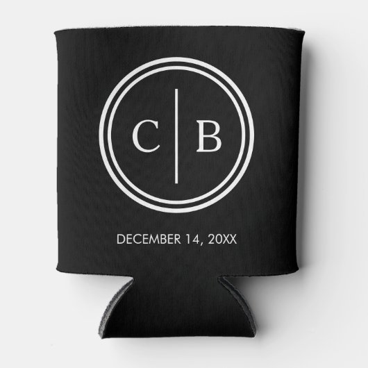 Gepersonaliseerde bruiloft gunsten bruiloft cadeau blikjeskoeler (Voorkant)
