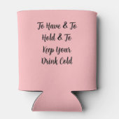 Gepersonaliseerde bruiloft gunsten bruiloft cadeau blikjeskoeler (Achterkant)