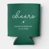 Gepersonaliseerde bruiloft gunsten Gepersonaliseer Blikjeskoeler (Voorkant)