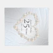 Gepersonaliseerde bruiloft Jubileum Gift Fleece Deken (Voorkant (Horizontaal))