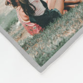 Gepersonaliseerde bruiloft Jubileum Gift Fleece Deken (Hoek)