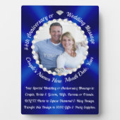 Gepersonaliseerde Bruiloft Jubileum Gifts of Bruil Fotoplaat (voorkant)