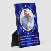 Gepersonaliseerde Bruiloft Jubileum Gifts of Bruil Fotoplaat (Zijkant)