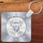 Gepersonaliseerde, Bruiloft Jubileum Party Favors, Sleutelhanger (Achterkant)