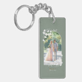 Gepersonaliseerde bruiloft Jubileum Sleutelhanger (Voorkant Links)