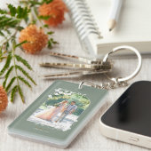 Gepersonaliseerde bruiloft Jubileum Sleutelhanger (Voorkant Rechts)