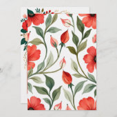 Gepersonaliseerde bruiloft kaart (Voorkant / Achterkant)