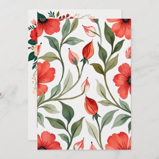 Gepersonaliseerde bruiloft kaart (Voorkant / Achterkant)