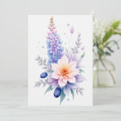 Gepersonaliseerde bruiloft kaart (Staand voorkant)