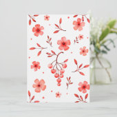 Gepersonaliseerde bruiloft kaart (Staand voorkant)