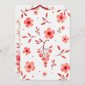 Gepersonaliseerde bruiloft kaart (Voorkant / Achterkant)