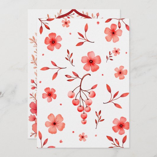 Gepersonaliseerde bruiloft kaart (Voorkant / Achterkant)