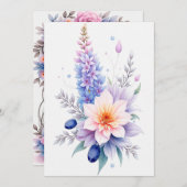 Gepersonaliseerde bruiloft kaart (Voorkant / Achterkant)