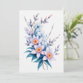 Gepersonaliseerde bruiloft kaart (Staand voorkant)