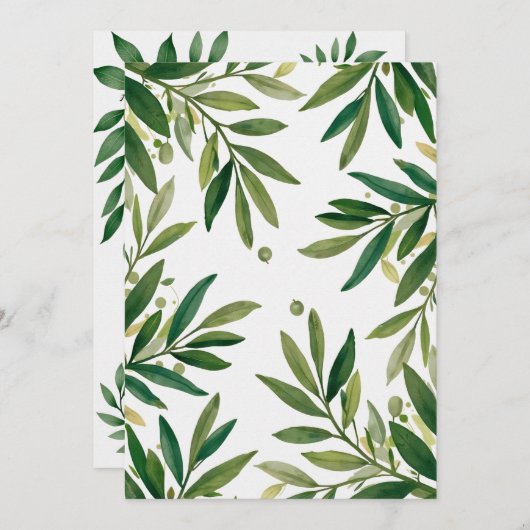 Gepersonaliseerde bruiloft kaart (Voorkant / Achterkant)