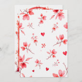 Gepersonaliseerde bruiloft kaart (Voorkant / Achterkant)