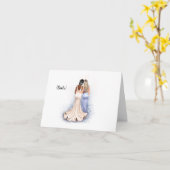 Gepersonaliseerde bruiloft Kaart voor een schoonzu (Gele Bloem)