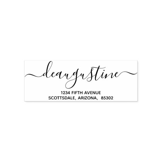 Gepersonaliseerde bruiloft Kerstmis etc Retouradre Zelfinktende Stempel (Design)