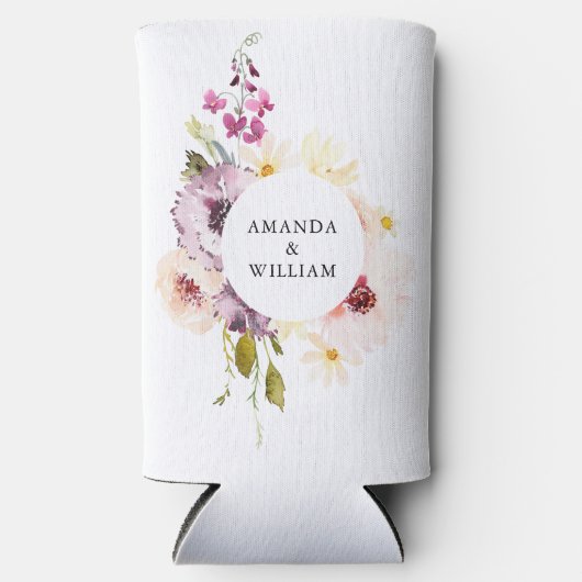 Gepersonaliseerde bruiloft Koelbox Seltzer Blikjeskoeler (Voorkant)