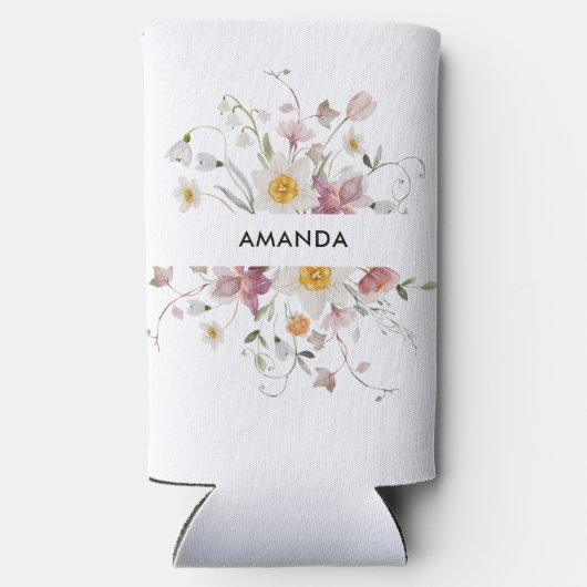 Gepersonaliseerde bruiloft Koelbox Seltzer Blikjeskoeler (Achterkant)