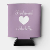 Gepersonaliseerde bruiloft koelbox voor bruidsmeis blikjeskoeler (Voorkant)