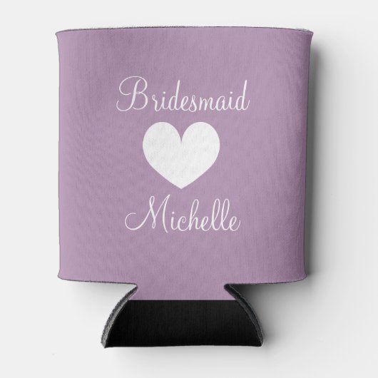 Gepersonaliseerde bruiloft koelbox voor bruidsmeis blikjeskoeler (Voorkant)