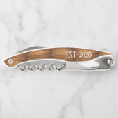 gepersonaliseerde bruiloft kurkentrekker MET HOUTK (Achterkant)