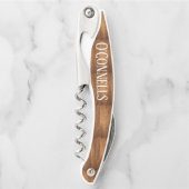 gepersonaliseerde bruiloft kurkentrekker MET HOUTK (Voorkant)