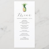 Gepersonaliseerde bruiloft Menu Kaarten Tropische (Voorkant)