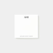 Gepersonaliseerde bruiloft monogram briefpapier El Post-it® Notes (Voorkant)