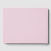Gepersonaliseerde bruiloft monogram roze gastenboek (Achterkant)