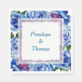 Gepersonaliseerde bruiloft of douche servetten bul (Voorkant)