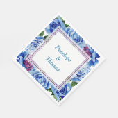 Gepersonaliseerde bruiloft of douche servetten bul (Hoek)