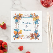 Gepersonaliseerde bruiloft of douche servetten bul (Insitu)