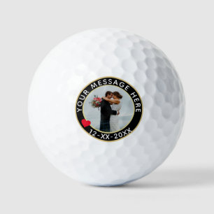 Gepersonaliseerde bruiloft of Jubileum aangepaste  Golfballen