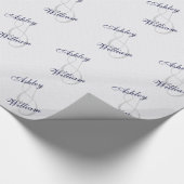 Gepersonaliseerde bruiloft of Verloving Gift Wrap Cadeaupapier (Hoek)